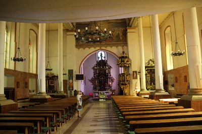 Altarraum der ev. Kirche in Preußisch Holland