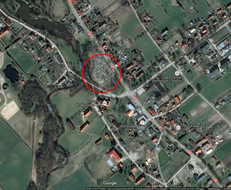 Satelitenaufnahme von Gallingen