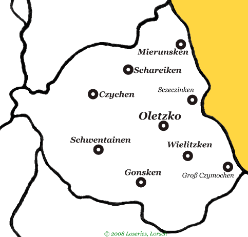 Kirchspiele des Landkreises Oletzko (1928: Treuburg)