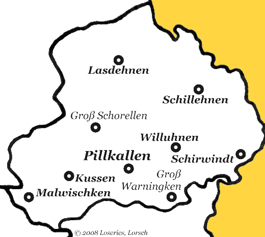 Kirchspiele des Landkreises Pillkallen