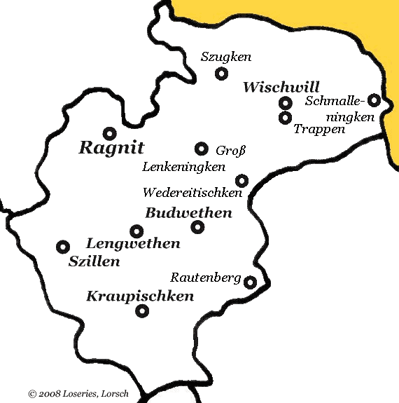 Kirchspiele des Landkreises Ragnit