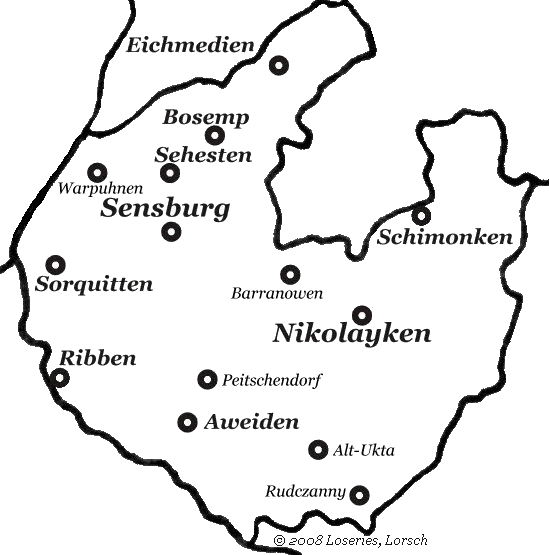 Kirchspiele des Landkreises Sensburg
