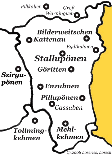 Kirchspiele des Landkreises Stallupönen (1938: Ebenrode)