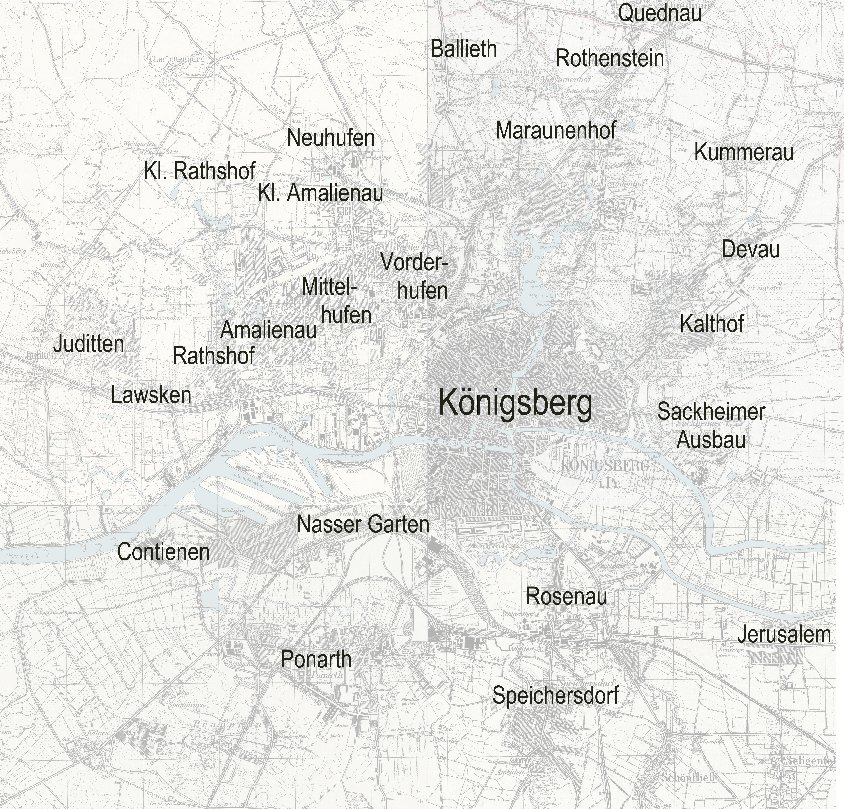 Königsberg 1935 Übersicht