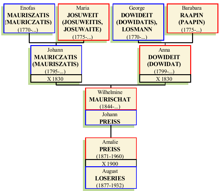 Stammbaum von Wilhelmine